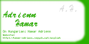 adrienn hamar business card